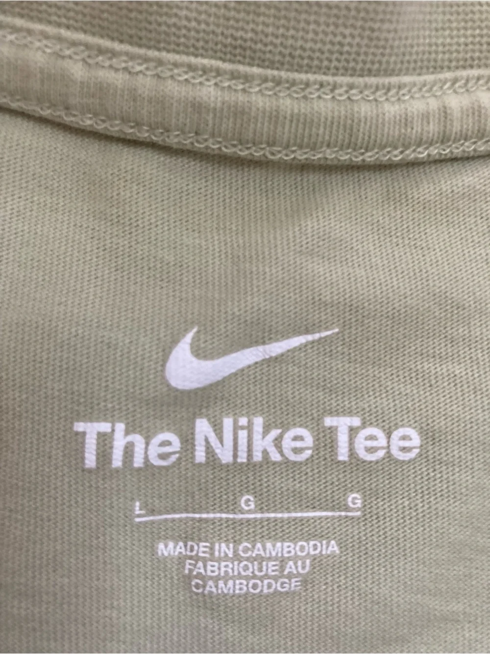 Nike Light Sage Short Sleeve Logo Tee